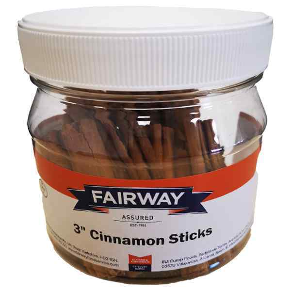 FAIRWAY CINNAMON STICKS 3" 1x120gm JAR