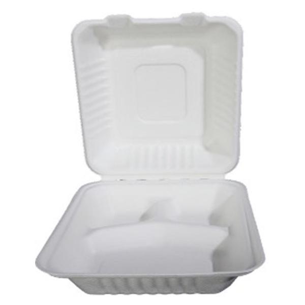 CATERPACK ENIRO 3 COMPARTMENT BOX 8x8" 1x50
