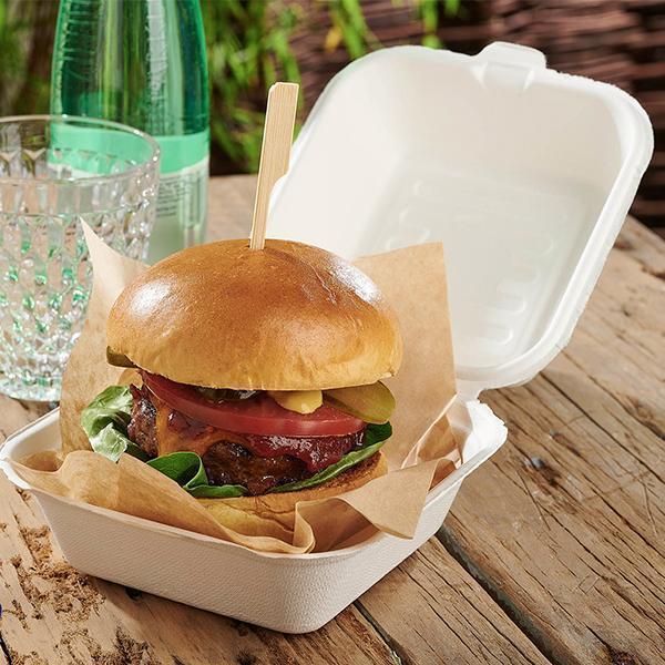 CATERPACK ENVIRO HB6 BURGER BOXES 6x6" 1x50 biodegradable