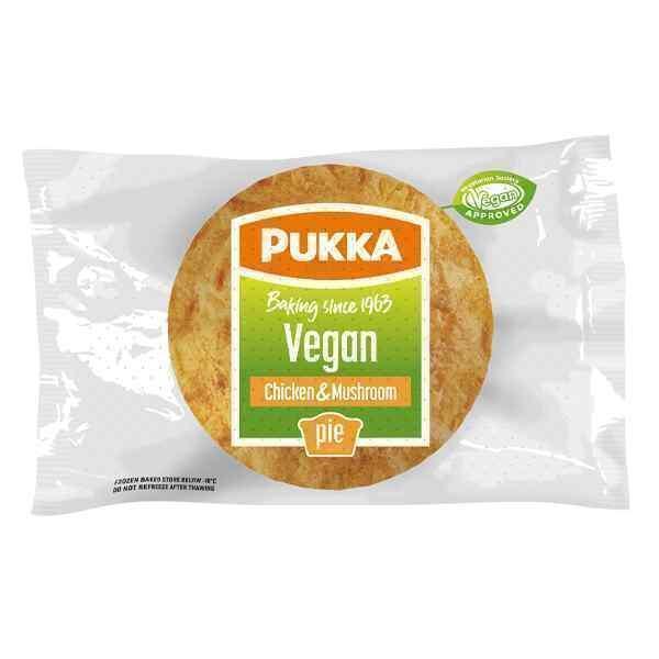 VEGAN BAKED PUKKA CHICKEN & MUSHROOMS 12x214g INDIVIDUALLY WRAPPED