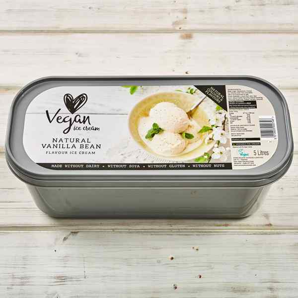 VEGAN VANILLA FLAVOUR ICE CREAM 1x5 lt