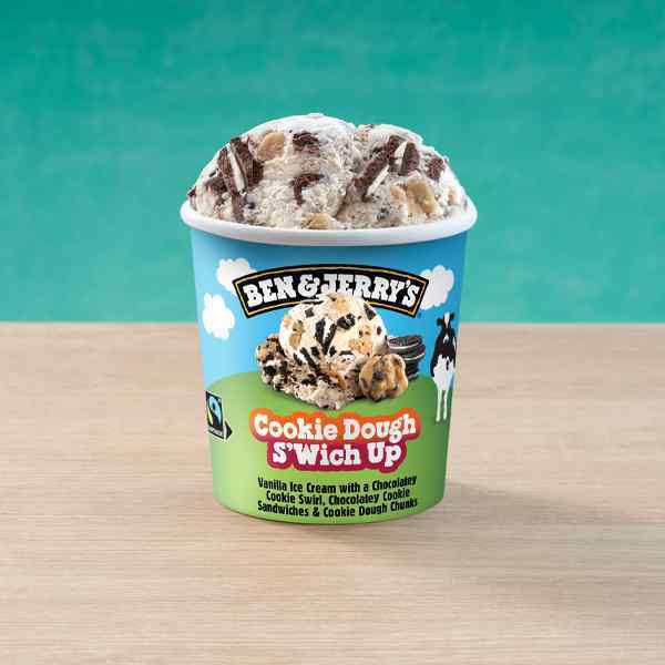 BEN & JERRY'S COOKIE DOUGH S'WICH UP  8x465ml