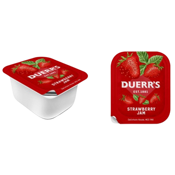DUERR'S STRAWBERRY JAM POTS 100x20g