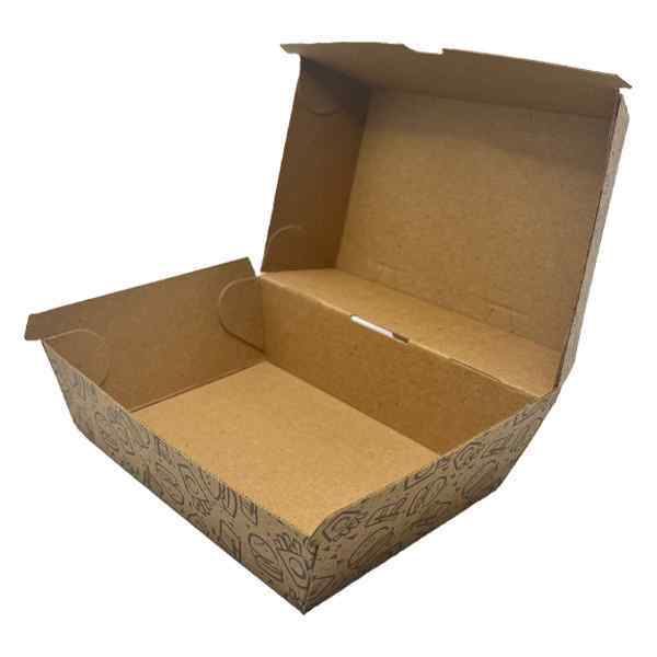 TA9 DELICIOUS FAST FOOD TAKE AWAY BOXES 1x200 D100mm  x D145mm x H 80mm