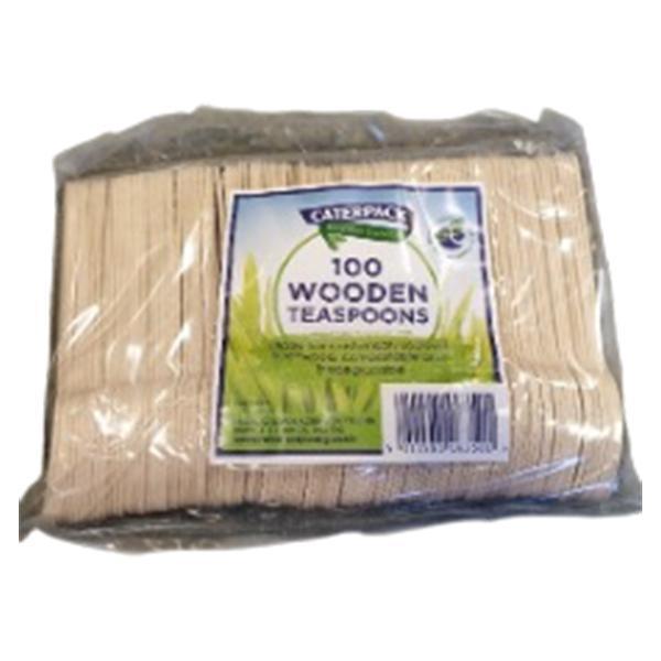CATERPACK ENVIRO WOODEN TEA SPOONS 1x100