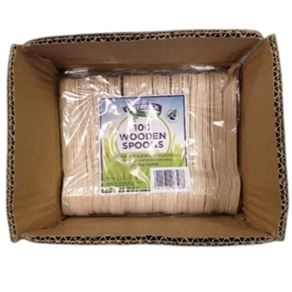 CATERPACK ENVIRO WOODEN SPOONS 1x100