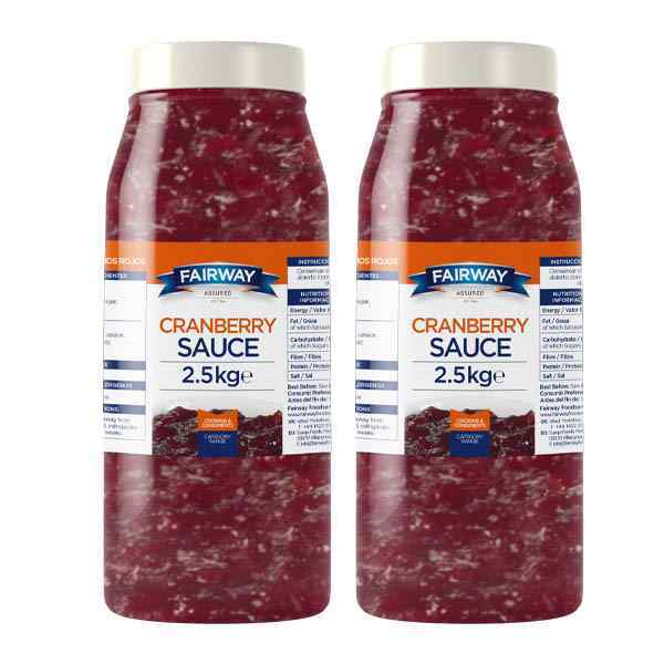 FAIRWAY ASSURED CRANBERRY SAUCE 2x2.55kg