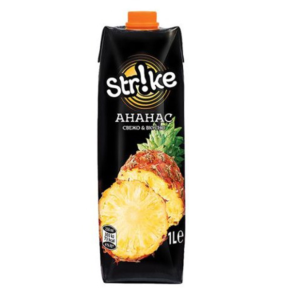 STRIKE FRUIT DRINK PINEAPPLE JUICE 12x1lt