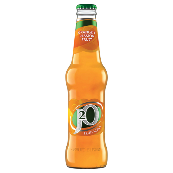 J2O ORANGE & PASSION FRUIT GLASS 24x275ml