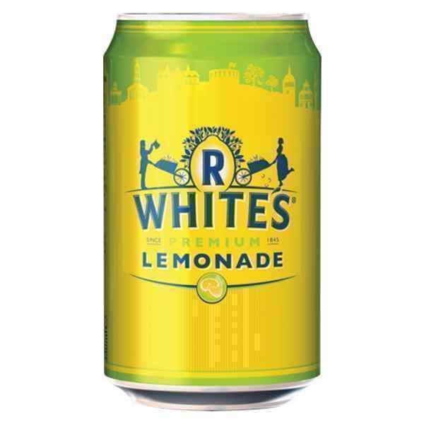 R WHITES LEMONADE CANS 24x330ml