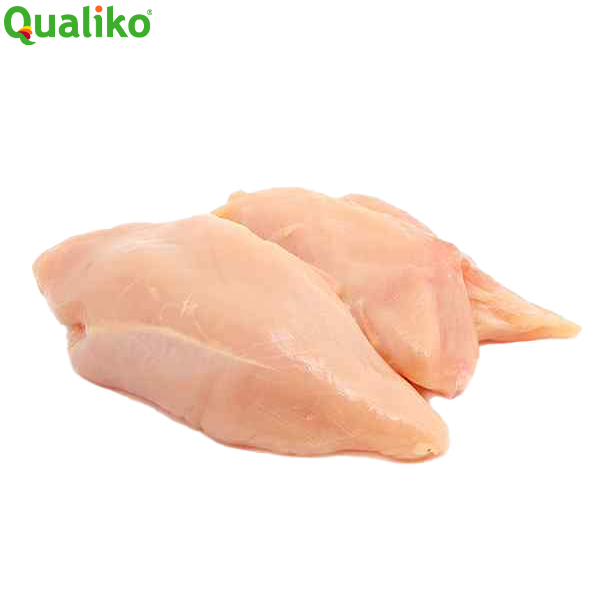 CHICKEN BREAST HALAL (140g/160g+) 15kg RAW CHICKEN FILLETS 100% ( FROZEN ) QUALIKO UNCALIBRATED