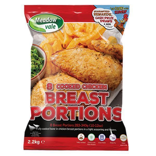 8's COOKED CHICKEN BREAST (283/340)10-12o 8's MEADOWVALE