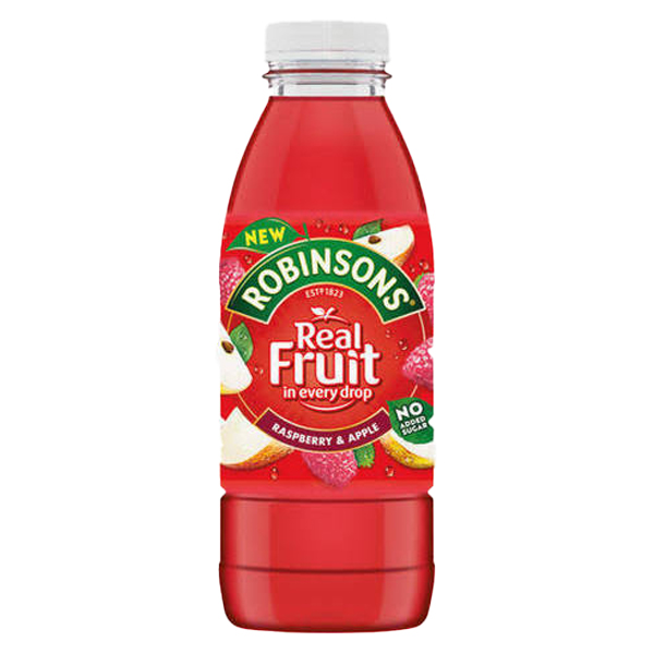 ROBINSONS RASPBERRY & APPLE RTD PET 12x500ml