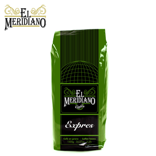 MERIDIANO EXPRES NATURAL COFFEE BEANS 1KG