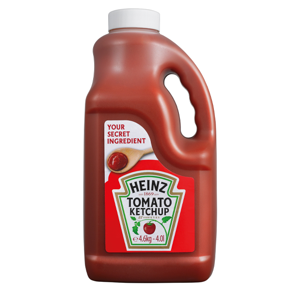 HEINZ TOMATO KETCHUP SINGLE BOTTLE 1x4lt 4.5kg