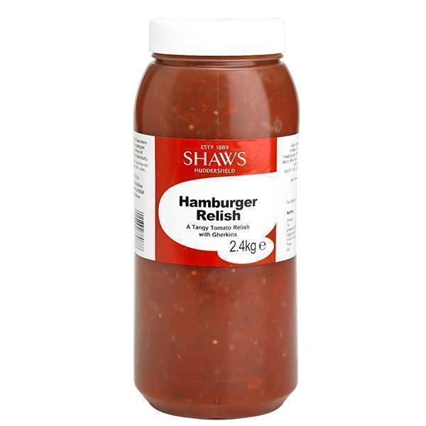 SHAWS HAMBURGER RELISH 2x2.4kg