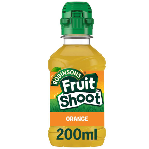 200ml X 24 2ROBINSONS FRUIT SHOOT ORANGE PET