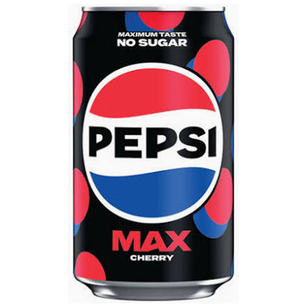 PEPSI MAX CHERRY CANS (GB)  24x330ml