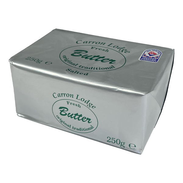 CARRON LODGE SALTED BUTTER 1x250gm