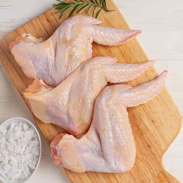 HALAL JUMBO 3 JOINT RAW CHICKEN WINGS 10kg FROZEN 110gm+