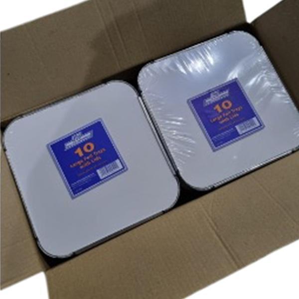 CATERPACK FOIL TRAYS & LIDS 23x23cm 1x10