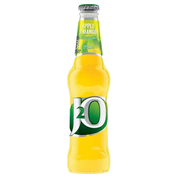 J2O APPLE & MANGO GLASS BOTTLES  24x275ml