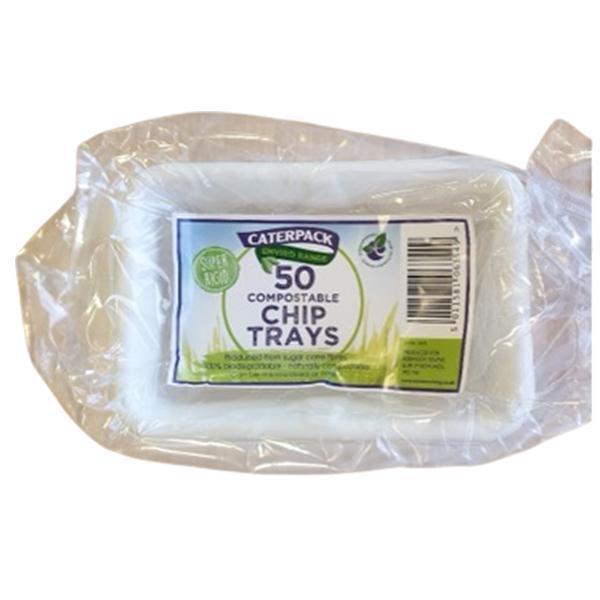 CATERPACK ENVIRO CHIPPY TRAYS 18x13cm 1x50 Biodegradable