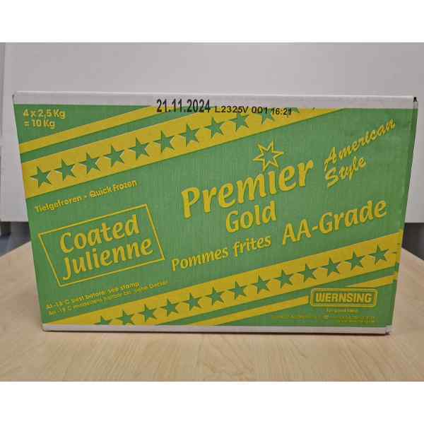 WERNSING  JULIENNE COATED CHIPS  4x2.5kg PREMIER GOLD