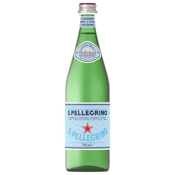 GLASS SAN PELLEGRINO SPARKLING WATER 12x750ml