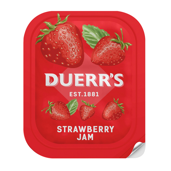 DUERR'S STRAWBERRY JAM POTS 100x20g