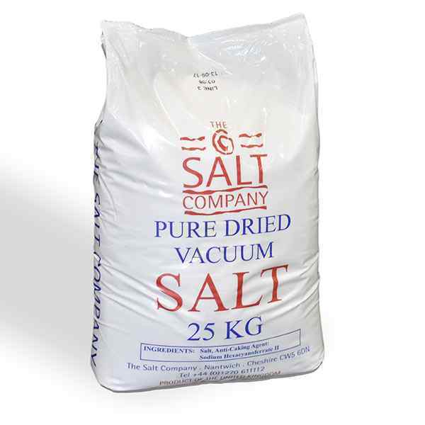 LARGE BAG UK PURE DRIED SALT  1x25kg