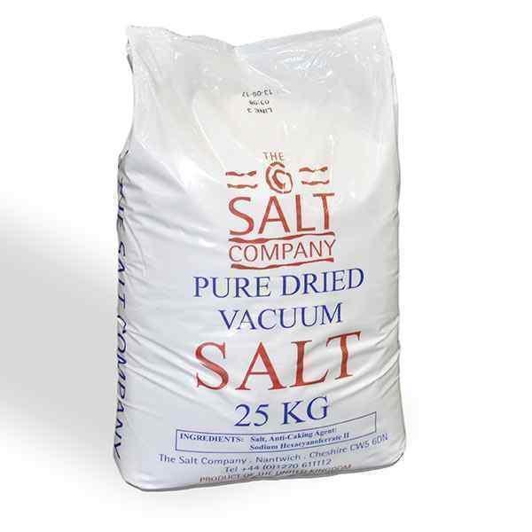 LARGE BAG UK PURE DRIED SALT  1x25kg