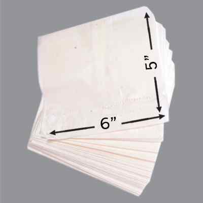 GREASEPROOF TAKEAWAY BAGS 6x5  1x1000 SCOTCHBAND