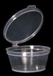 CLEAR 2oz 70cc SAUCE CUPS & LIDS  1x1000