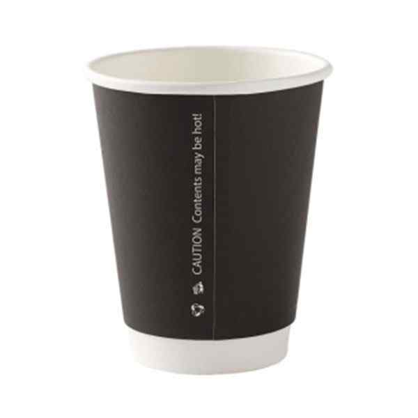 8OZ DOUBLE WALL BLACK HOT DRINK CUP 20x25 52008