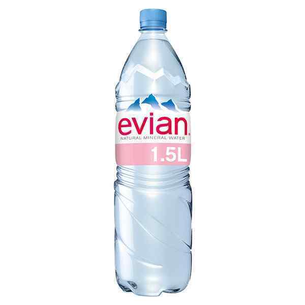 EVIAN NATURAL WATER 8 x1.5lt