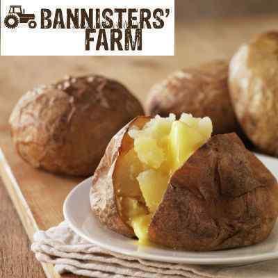 BANNISTERS FARM JUMBO JACKET POTATOES 12/14oz 5x8 x 340-400g