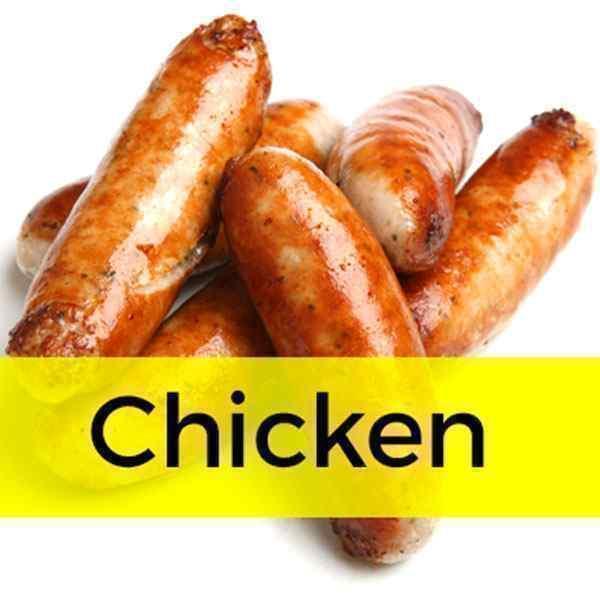 AC008010  HALAL CHICKEN SAUSAGES 8's  4.54kg