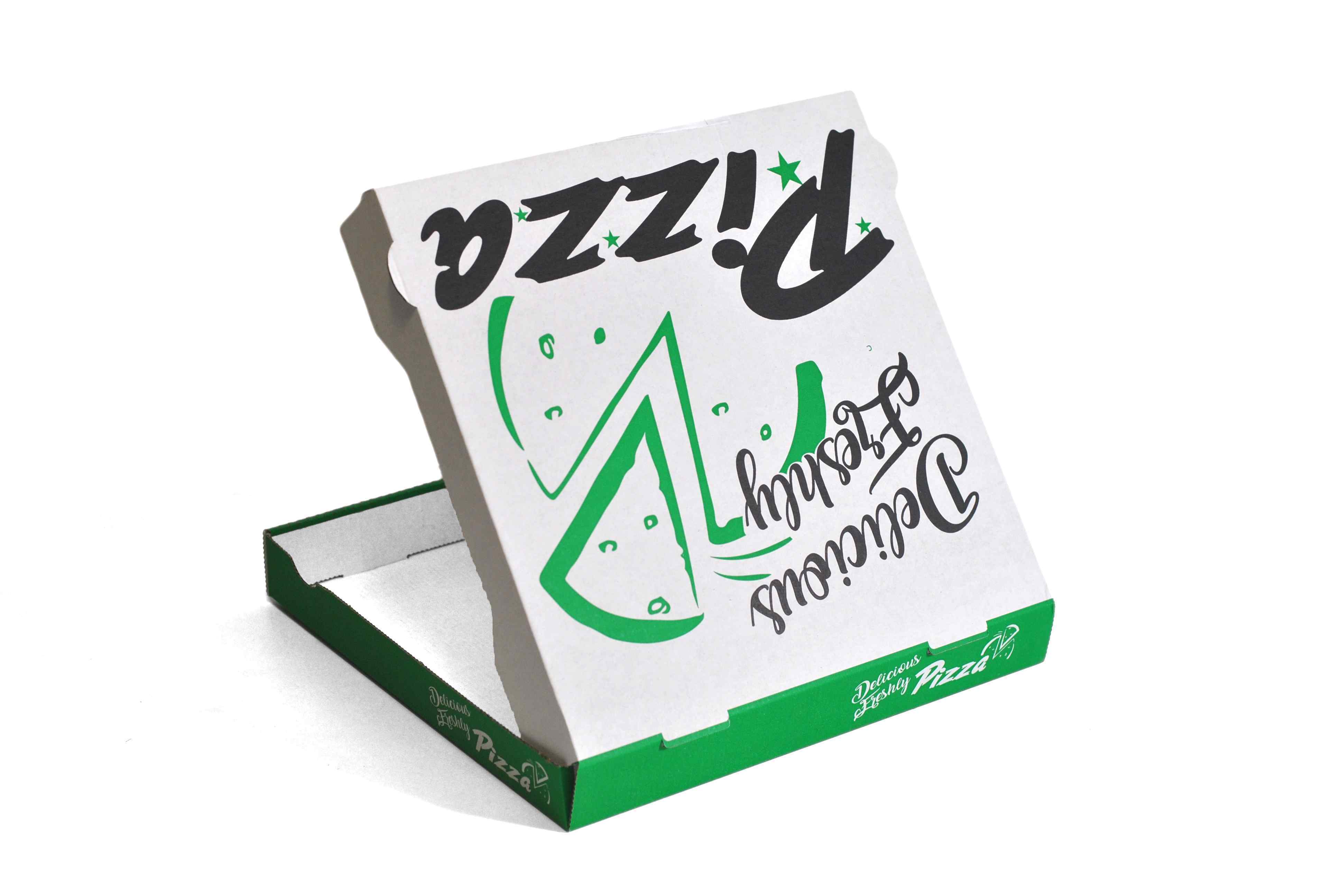 9" DELICIOUS WHITE PIZZA BOX E-FL  1x100
