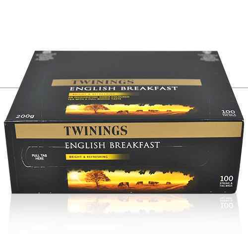 TWININGS ENGLISH BREAKFAST (STR&T) 1 x100 STRING AND TAG
