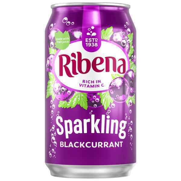 CANS RIBENA BLACKCURRENT SPARKLING 24x330ml