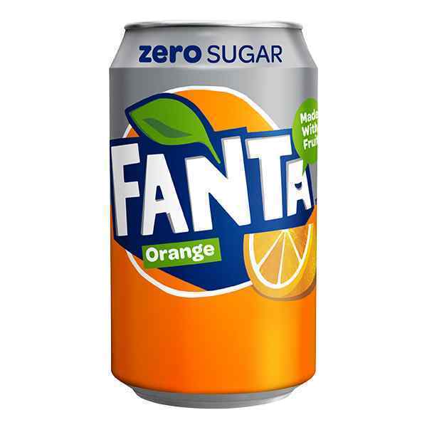 ZERO SUGAR FANTA ORANGE CANS 24x330ml