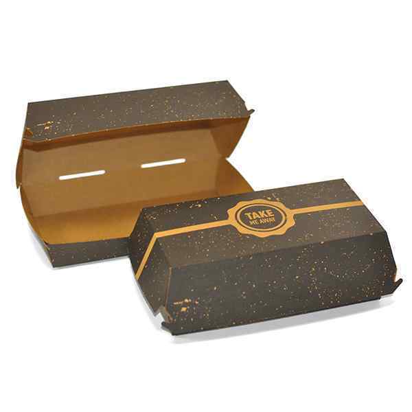 VINTAGE BLACK KSSK LARGE FOOD BOXES 1X250 L 205mm  x D 107mm x H 78mm