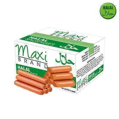 MAXI HALAL SAUSAGES 6's  4.54kg