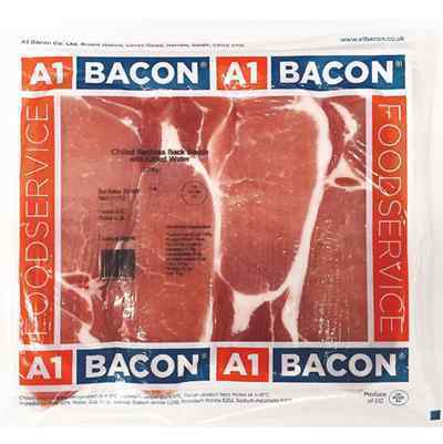 A1 UNSMOKED BACK BACON 1 x 2.27Kg PACKET