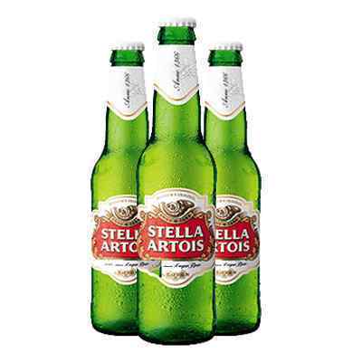 STELLA ARTOIS NRB BEER GLASS BOTTLES 24x330ML