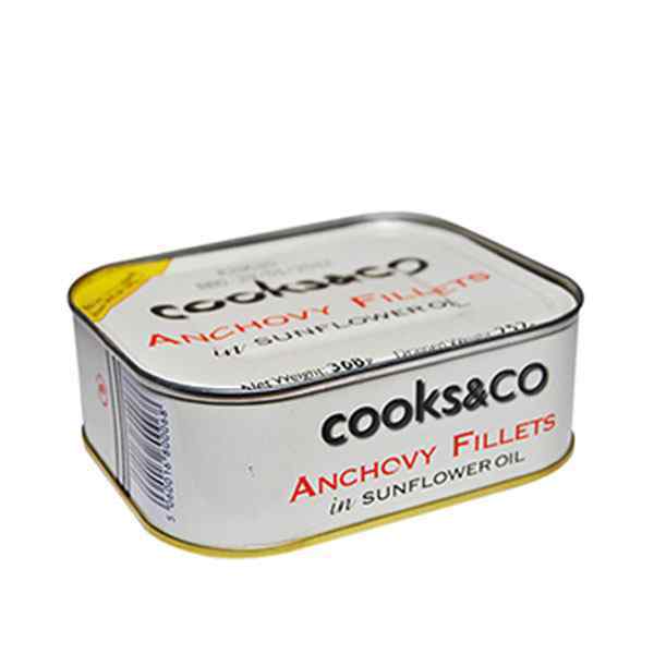 COOKS & CO ANCHOVIE FILLETS  1x365g