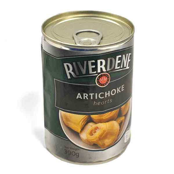 RETAIL RIVERDENE  ARTICHOKE HEARTS 5/7 1x390g