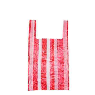 MEDIUM STRIPED VEST CARRIER BAGS  1x2000