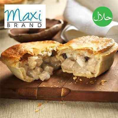 MAXI HALAL WRP CHKN & MUSHROOM PIE 12x235g YELLOW LABEL